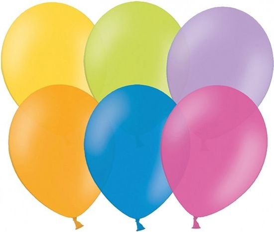Balónek nafukovací 25cm barevný 10ks v sáčku - obrázek 1