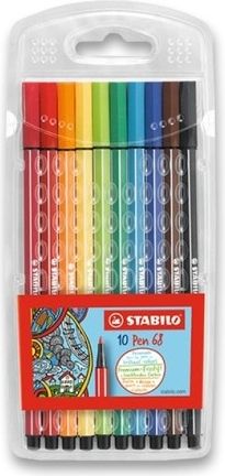 Fixy "Pen 68", 10 barev, 1mm, STABILO, set 10 ks - obrázek 1