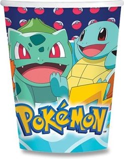 Amscan Papírové kelímky Pokémon objem 0,25 l, 8 ks - obrázek 1