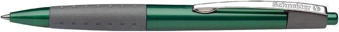 Kuličkové pero "Loox", zelená, 0,5mm, stiskací mechanismus, SCHNEIDER - obrázek 1