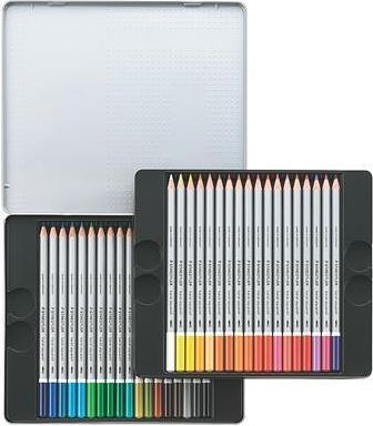 Akvarelové pastelky "Karat", sada, kovová krabička, 36 barev, STAEDTLER, set 36 ks - obrázek 3
