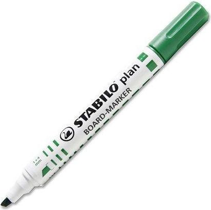 Popisovač na bílou tabuli "Plan", zelená, 2,5 – 3,5 mm, klínový hrot, STABILO - obrázek 1