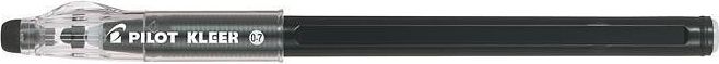 Kuličkové pero "Kleer", černá, s víčkem, 0,32 mm, vymazatelné, PILOT - obrázek 1