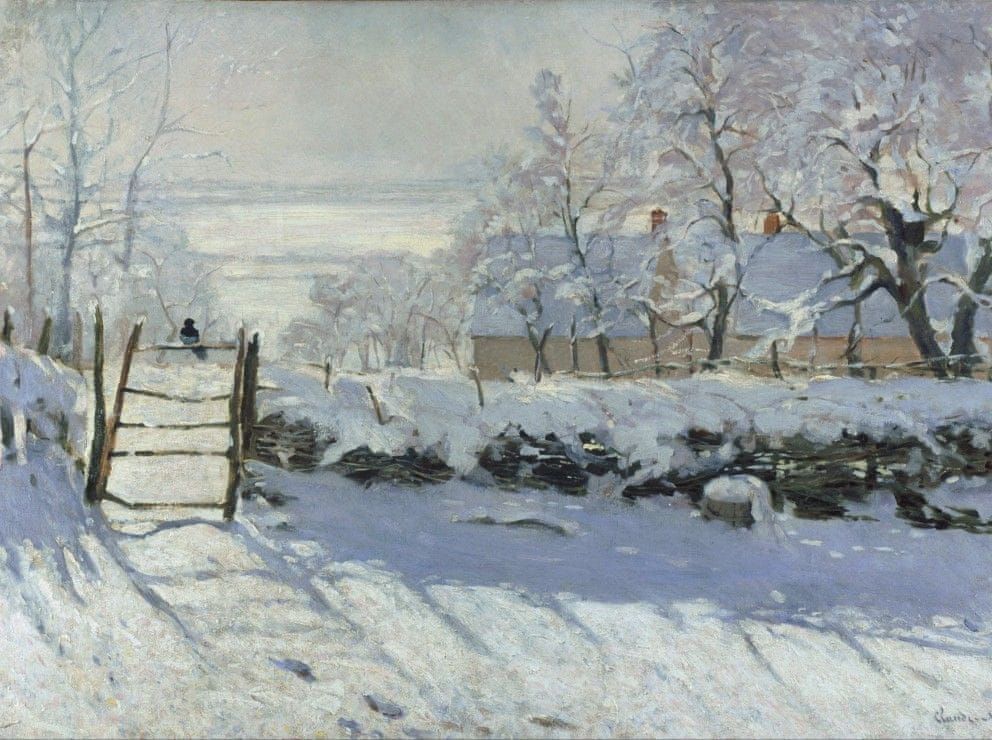 Grafika Puzzle 2000 dílků Claude Monet : The Magpie, 1868-1869 - obrázek 1