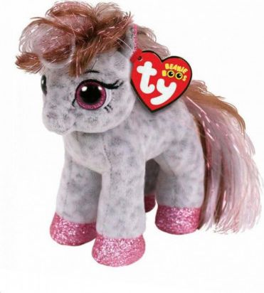 Poník Cinnamon,  plyšová figurka z kolekce TY Beanie Boos. 15 cm. Pro děti od 3 let. Figurka - obrázek 1