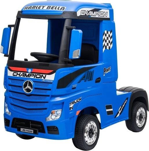 Mamido Dětské elektrické auto Mercedes Actros lakované modré L-4599 - obrázek 1
