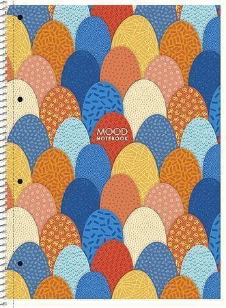 Spirálový sešit "Mood", assort, A4+, čtverečkovaný, 80 listů, SHKOLYARYK - obrázek 1