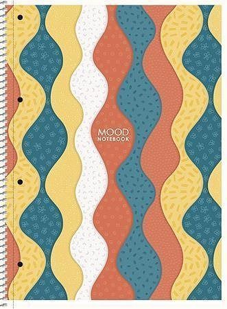 Spirálový sešit "Mood", assort, A4+, čtverečkovaný, 80 listů, SHKOLYARYK - obrázek 2