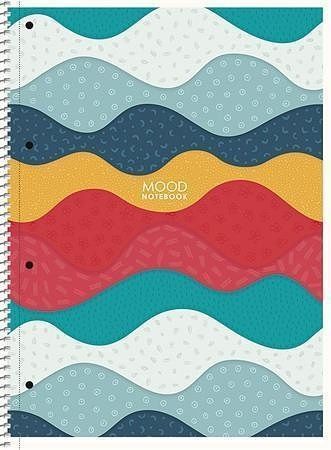 Spirálový sešit "Mood", assort, A4+, čtverečkovaný, 80 listů, SHKOLYARYK - obrázek 4
