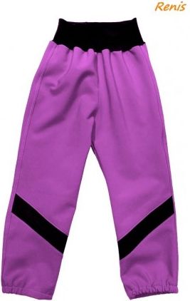 Dětské softshellové kalhoty zimní s nápletem, Velikost  80 Renis - obrázek 1