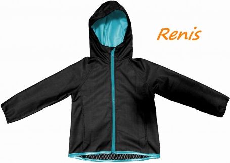 Dětská bunda jarní softshell, Velikost 80, Barva prvků Prvek tyrkys Renis - obrázek 1