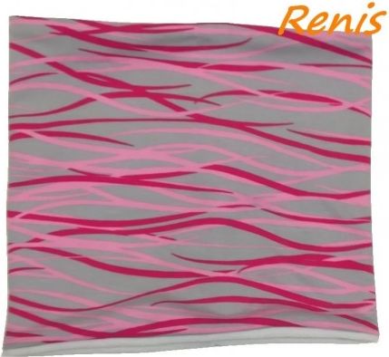 Zimní tunelový elastický nákrčník růžové proužky Renis - obrázek 1
