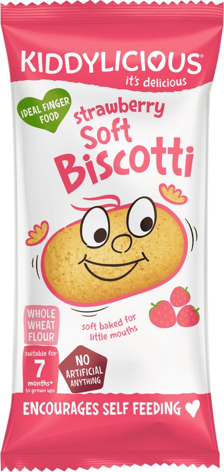 Kiddylicious sušenky měkké jahodové 3x120g - obrázek 1