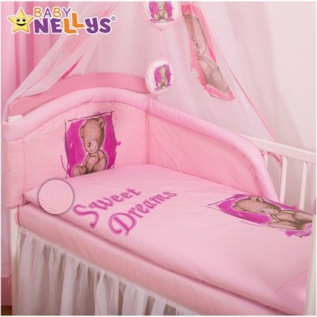 Povlečení Sweet Dreams by Teddy - růžový, Velikost povlečení 135x100 - obrázek 1