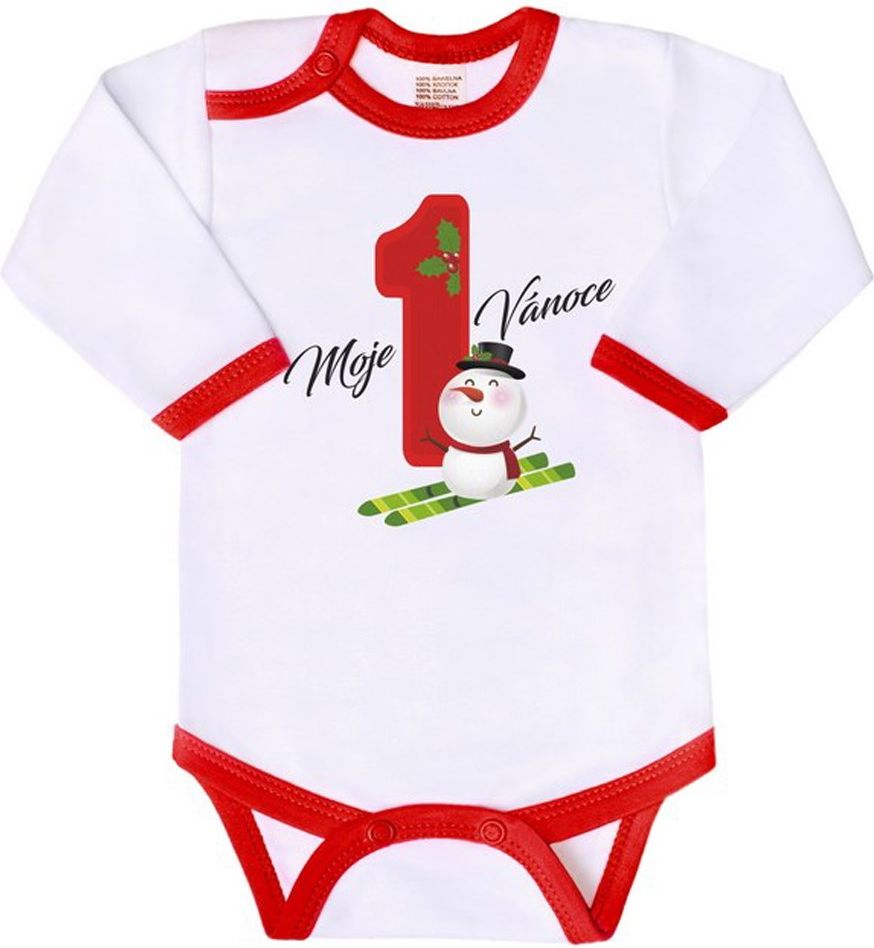 Body s potiskem New Baby Moje první Vánoce&nbsp;-&nbsp;62 (3-6m) - obrázek 4