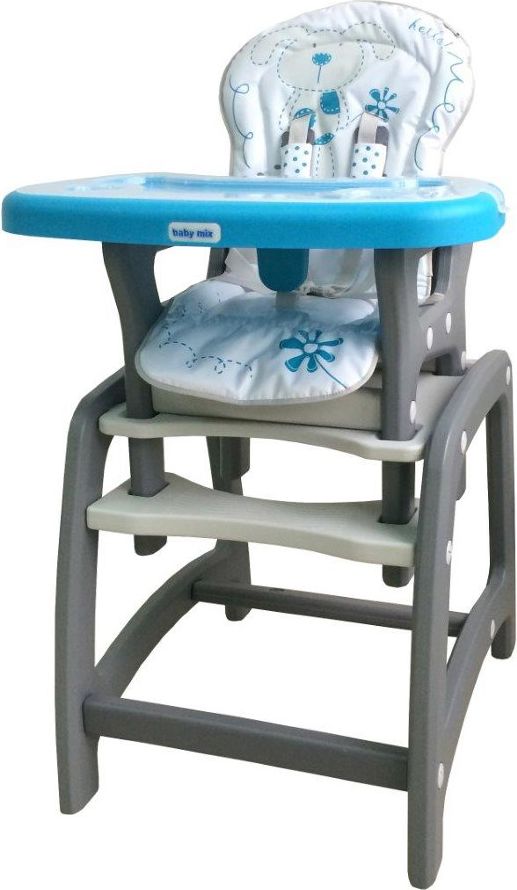 Jídelní židlička Baby Mix 2v1 Grey - obrázek 1