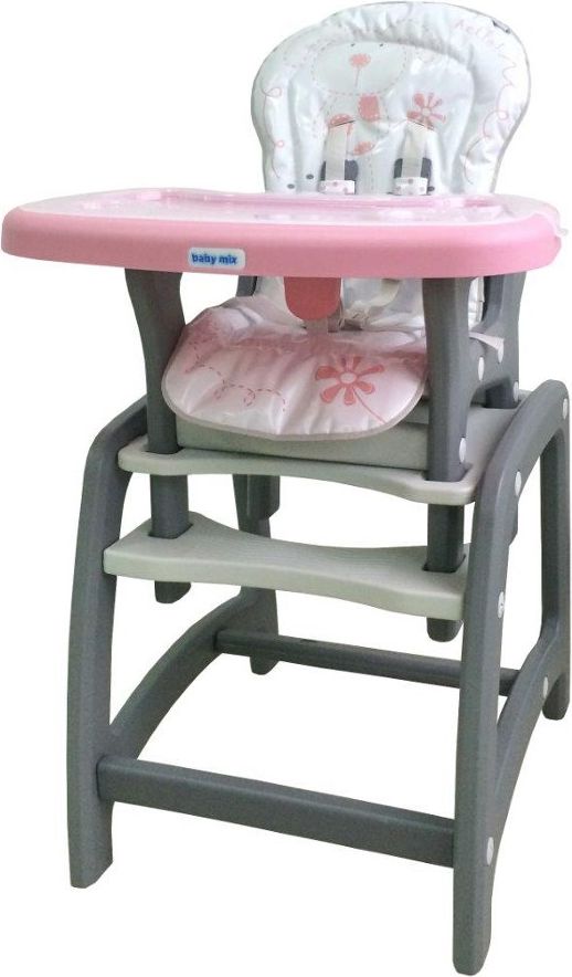 Jídelní židlička Baby Mix 2v1 Grey - obrázek 4
