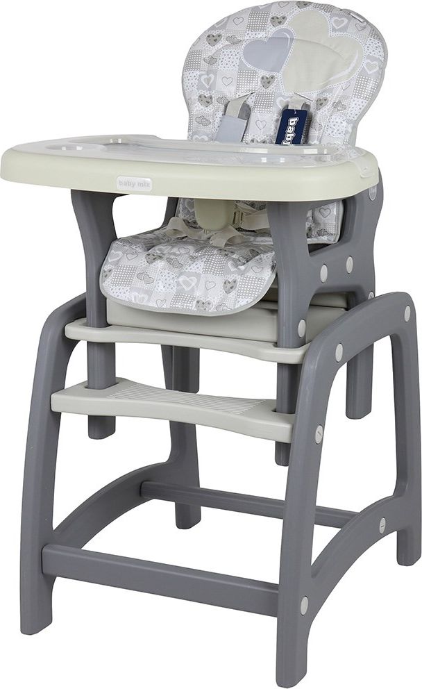 Jídelní židlička Baby Mix 2v1 Grey - obrázek 8