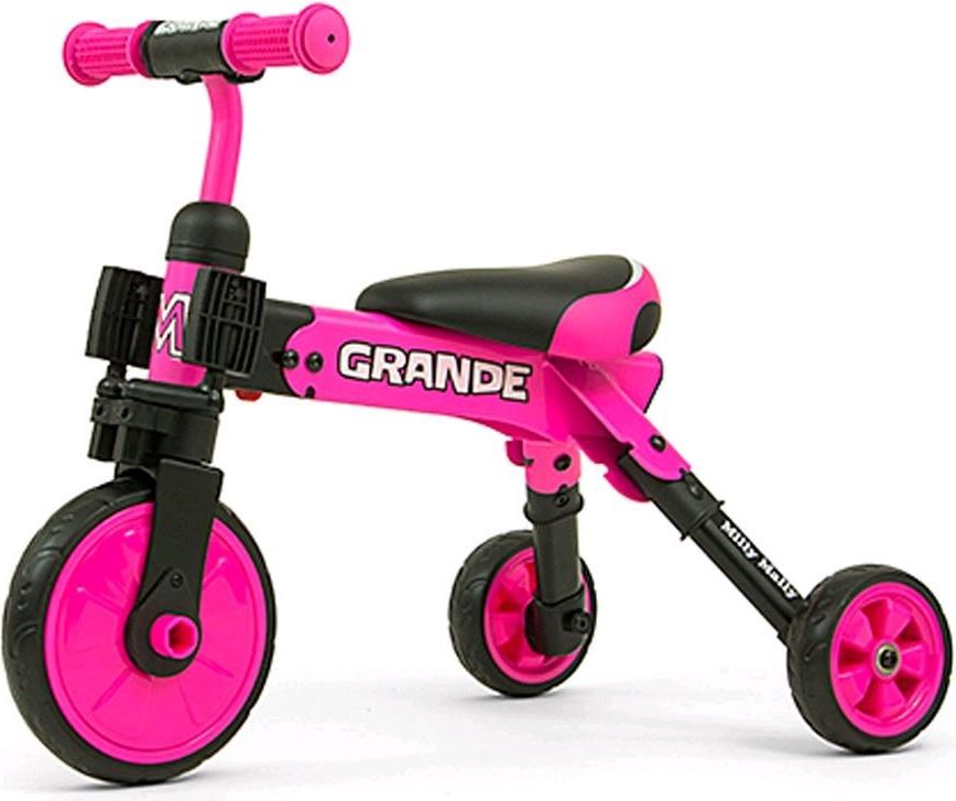 MILLY MALLY | Nezařazeno | Dětská tříkolka 2v1 Milly Mally Grande pink | Růžová | - obrázek 16