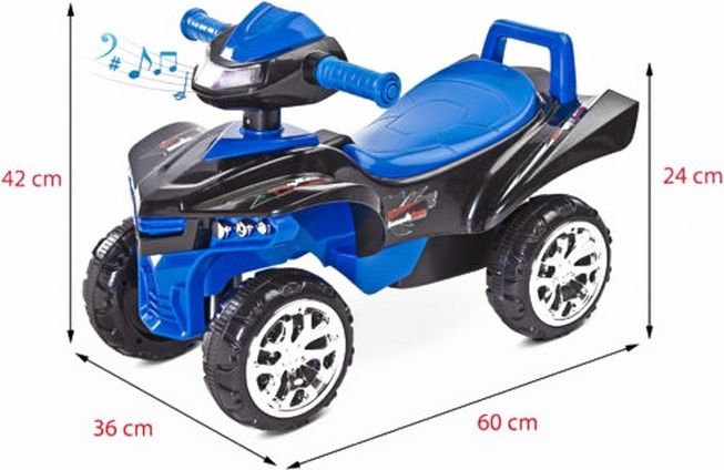 Odrážedlo čtyřkolka Toyz miniRaptor červené Červená - obrázek 12