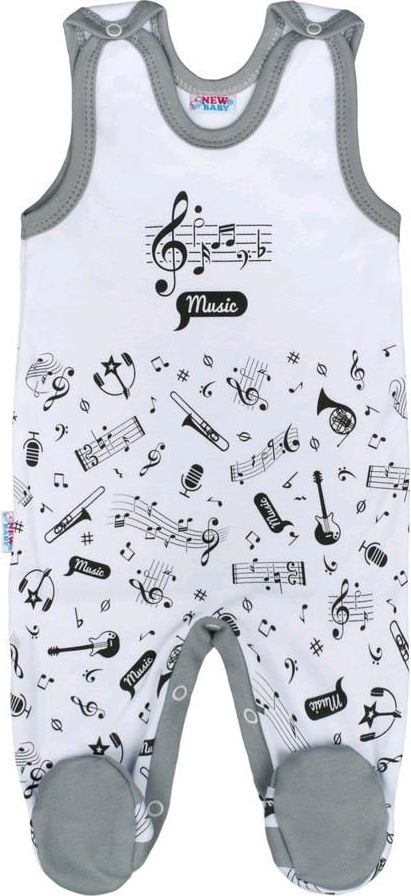 Kojenecké bavlněné dupačky New Baby Music 56 (0-3m) - obrázek 6