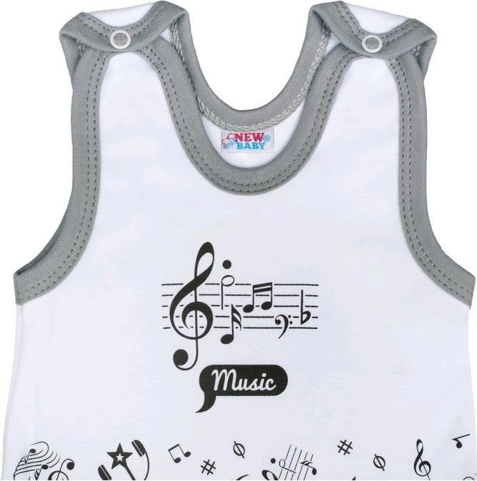 Kojenecké bavlněné dupačky New Baby Music 56 (0-3m) - obrázek 7