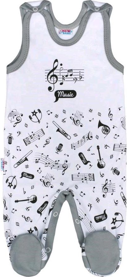 Kojenecké bavlněné dupačky New Baby Music 56 (0-3m) - obrázek 11