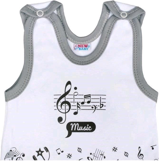 Kojenecké bavlněné dupačky New Baby Music 56 (0-3m) - obrázek 12