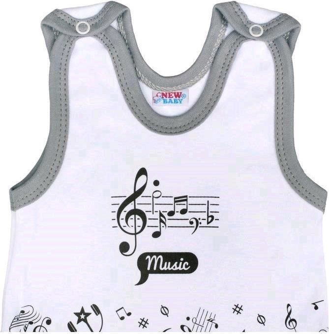 Kojenecké bavlněné dupačky New Baby Music 56 (0-3m) - obrázek 17