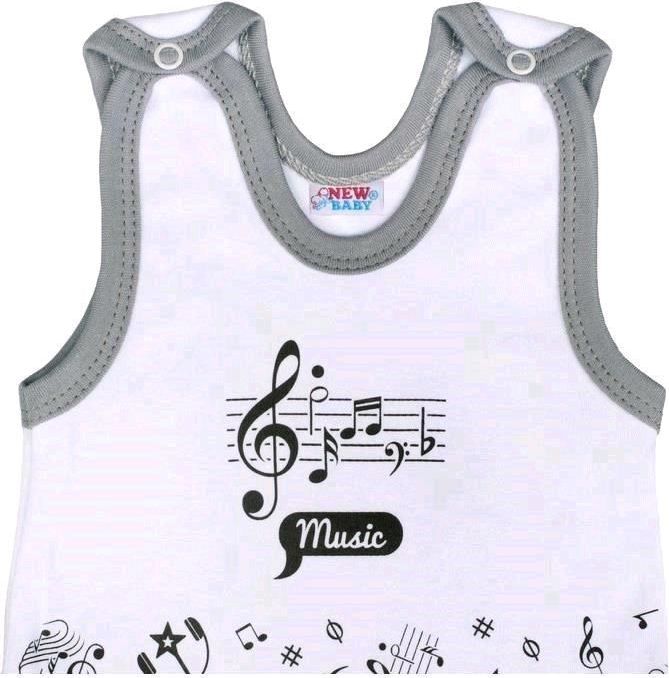 Kojenecké bavlněné dupačky New Baby Music 56 (0-3m) - obrázek 22