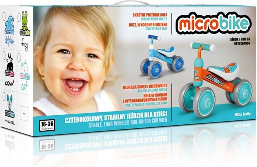 Dětské odrážedlo Milly Mally Micro Varianta: Mouse - oranžová - obrázek 4