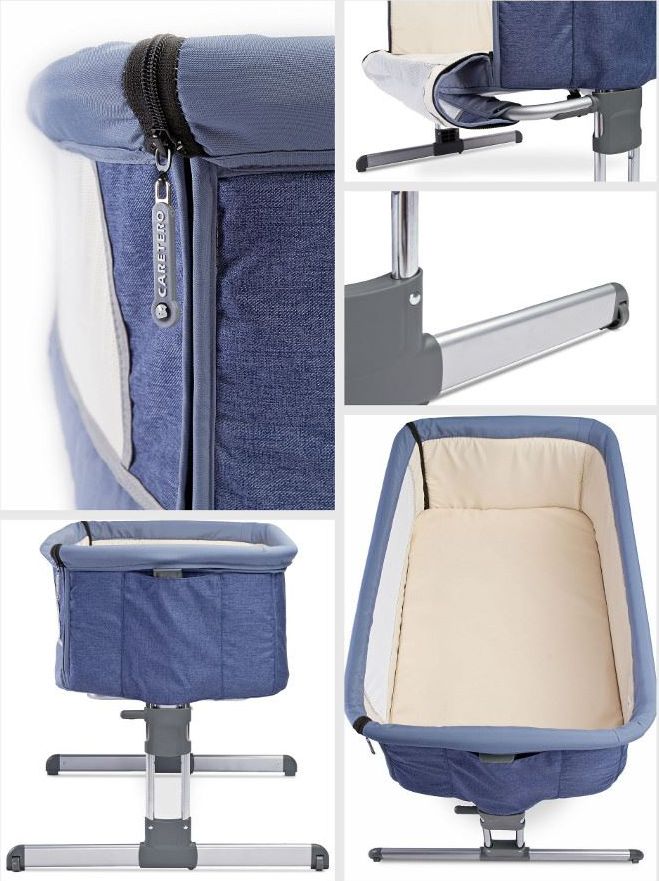 Dětská postýlka CARETERO Sleep2gether Varianta: graphite - šedá - obrázek 10