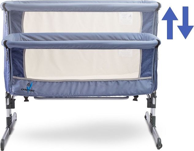 Dětská postýlka CARETERO Sleep2gether Varianta: graphite - šedá - obrázek 14