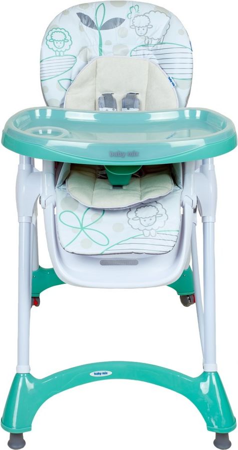 BABY MIX Jídelní židlička Baby Mix mint - obrázek 7