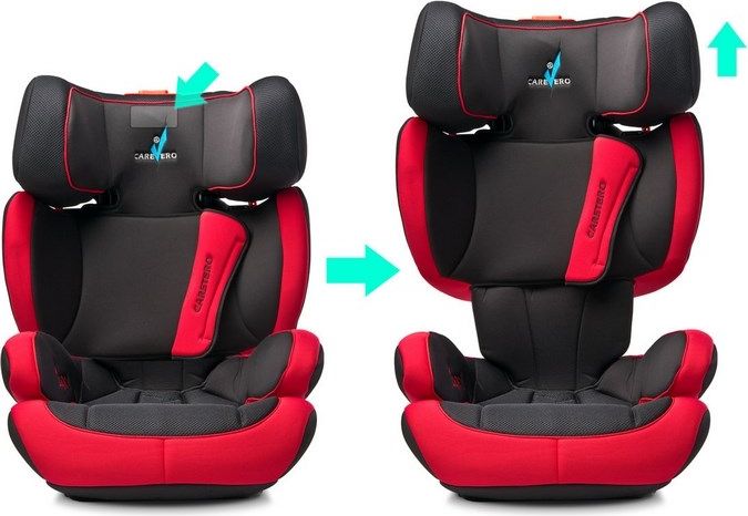 Autosedačka CARETERO Huggi Isofix Varianta: red 2017 - červená - obrázek 35