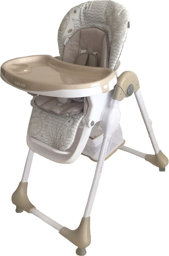 Jídelní židlička Baby Mix Junior Varianta: latte - béžová - obrázek 3