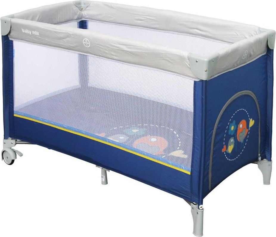 Dětská cestovní postýlka Baby Mix Varianta: Medvídek blue - tyrkysová - obrázek 2