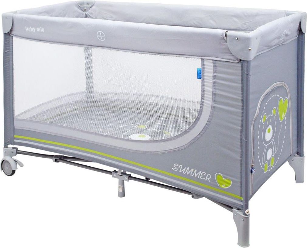 Dětská cestovní postýlka Baby Mix Varianta: Medvídek blue - tyrkysová - obrázek 12