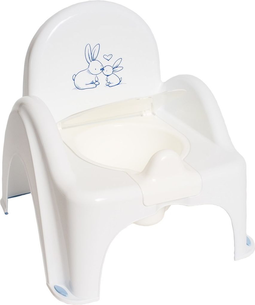 Dětský nočník s poklopem Bunny bílý - obrázek 2