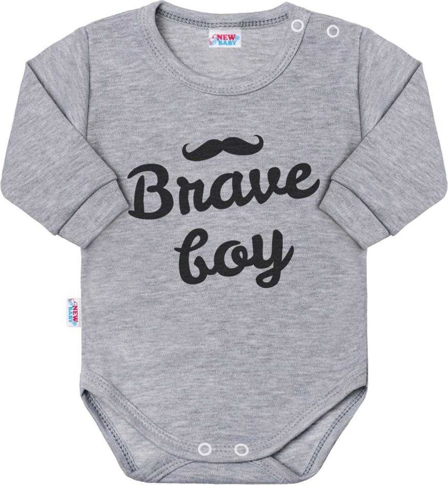 NEW BABY | Nezařazeno | Kojenecké body s dlouhým rukávem New Baby Sweet girl šedé | Šedá | 86 (12-18m) - obrázek 6