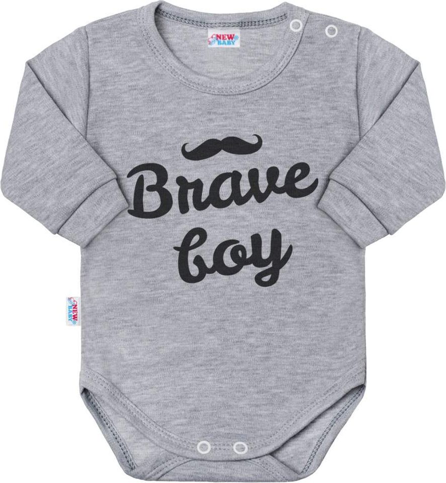 NEW BABY | Nezařazeno | Kojenecké body s dlouhým rukávem New Baby Sweet girl šedé | Šedá | 86 (12-18m) - obrázek 7