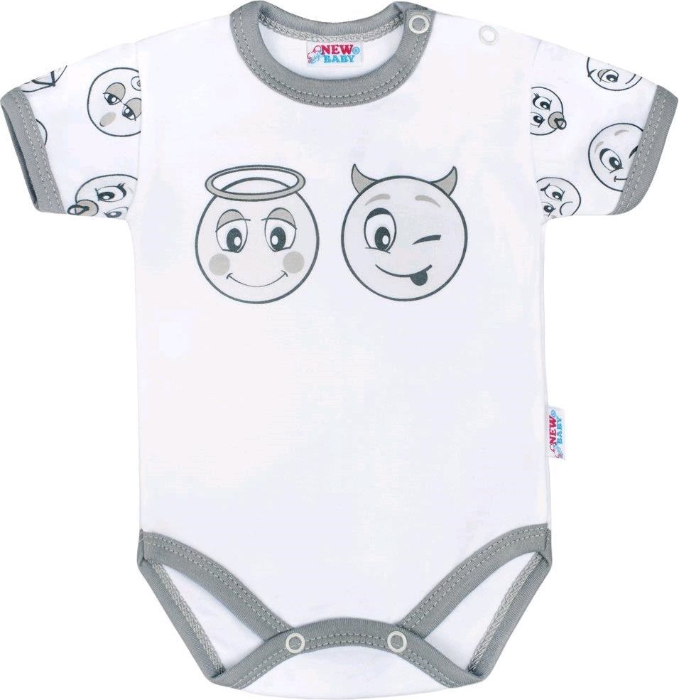 Kojenecké bavlněné body s krátkým rukávem New Baby Emotions&nbsp;-&nbsp;80 (9-12m) - obrázek 1