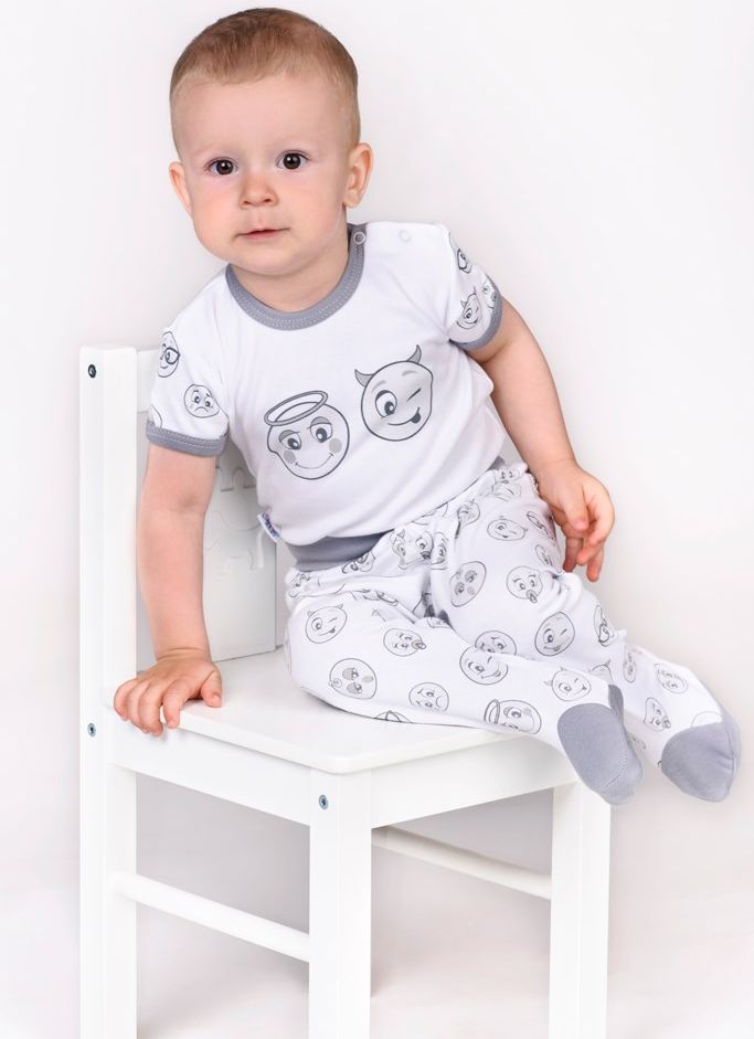 Kojenecké bavlněné body s krátkým rukávem New Baby Emotions&nbsp;-&nbsp;80 (9-12m) - obrázek 3
