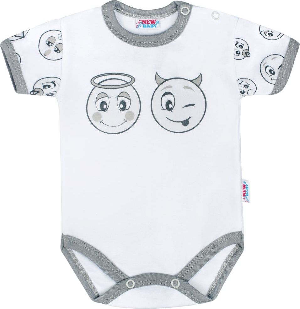 Kojenecké bavlněné body s krátkým rukávem New Baby Emotions&nbsp;-&nbsp;80 (9-12m) - obrázek 7