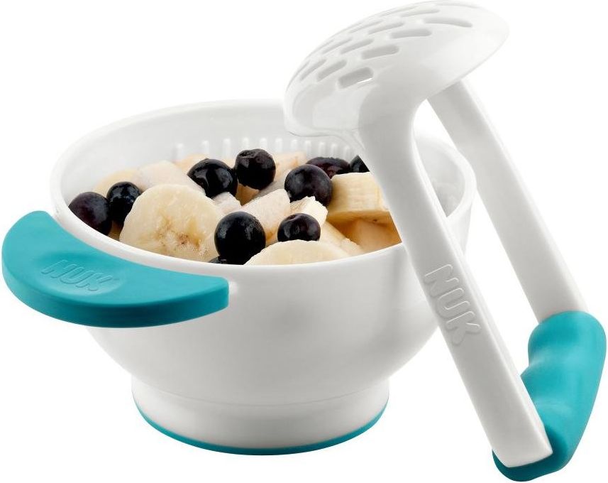 Miska NUK + puree mačkátko fialové - obrázek 2