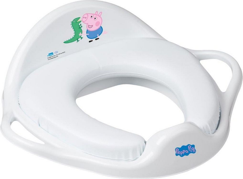 Dětské sedátko na WC měkké Prasátko Peppa white-blue - obrázek 2