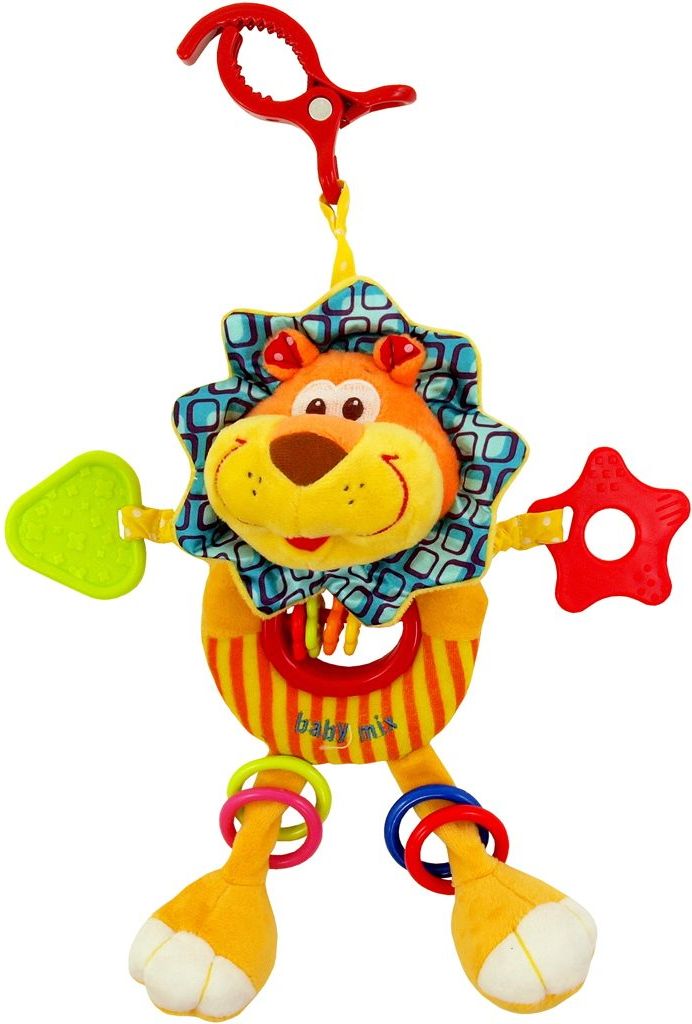 Plyšová hračka na kočárek Baby mix lev Alex - obrázek 1