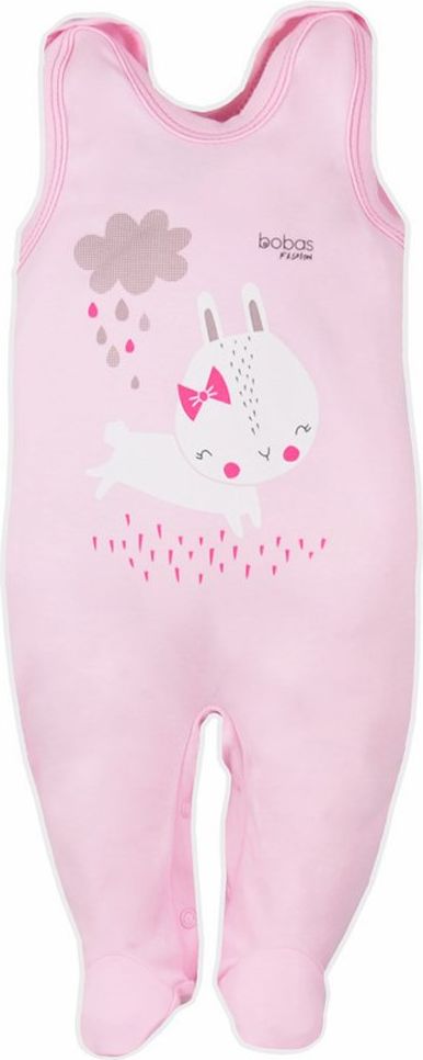 BOBAS FASHION | Bobas Fashion Mini Baby | Kojenecké dupačky Bobas Fashion Mini Baby růžové | Růžová | 86 (12-18m) - obrázek 1