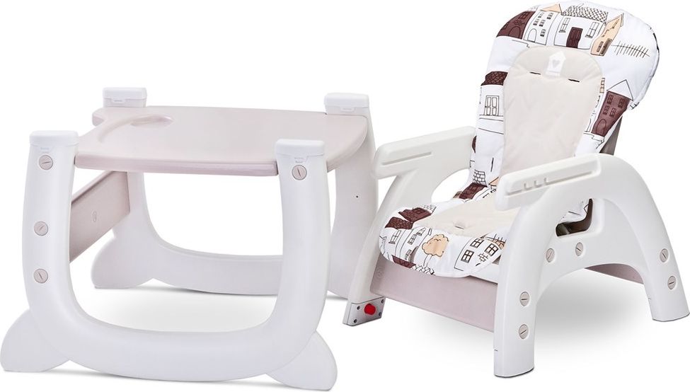 Jídelní židlička CARETERO HOMEE Varianta: grey - šedá - obrázek 3