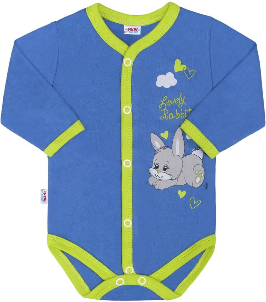 Dětské celorozepínací body New Baby Lovely Rabbit&nbsp;-&nbsp;50 - obrázek 1